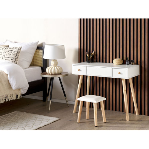 Norden Home Jeffry Dressing Table with Mirror Wayfair.co.uk